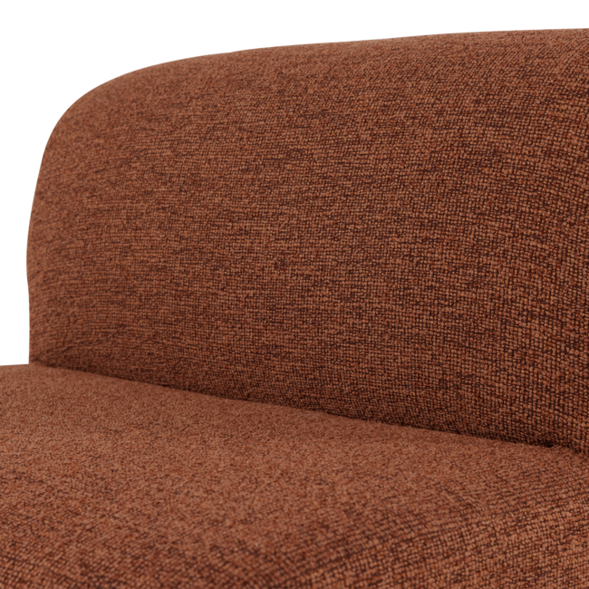 Woood Mojo Base Eetbank 84 Cm Rugleuning Boucle Roestbruin [FSC]