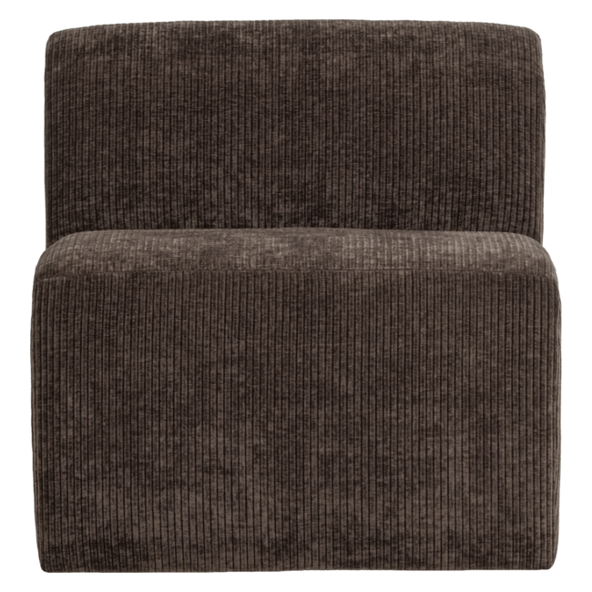 Woood Mojo Base Eetbank 84 Cm Rugleuning Rib Bruin [FSC]