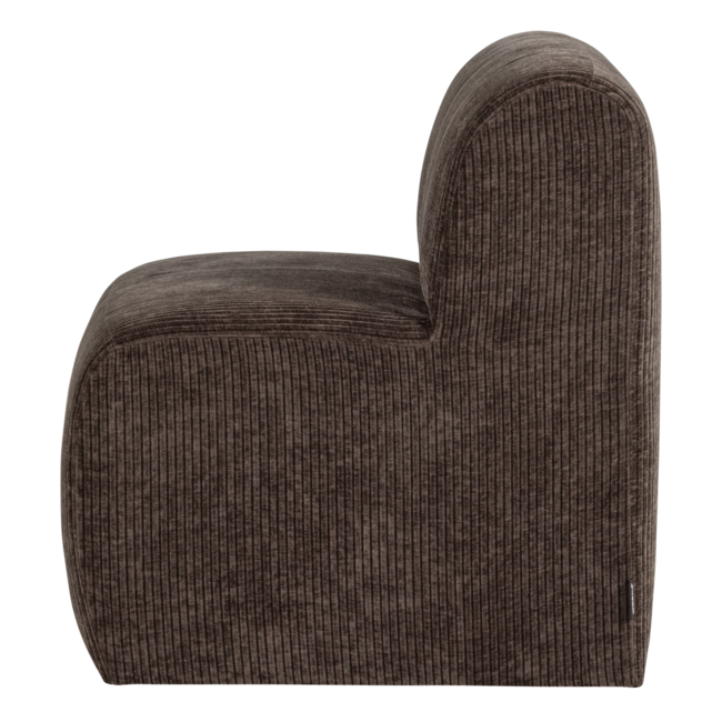 Woood Mojo Base Eetbank 84 Cm Rugleuning Rib Bruin [FSC]