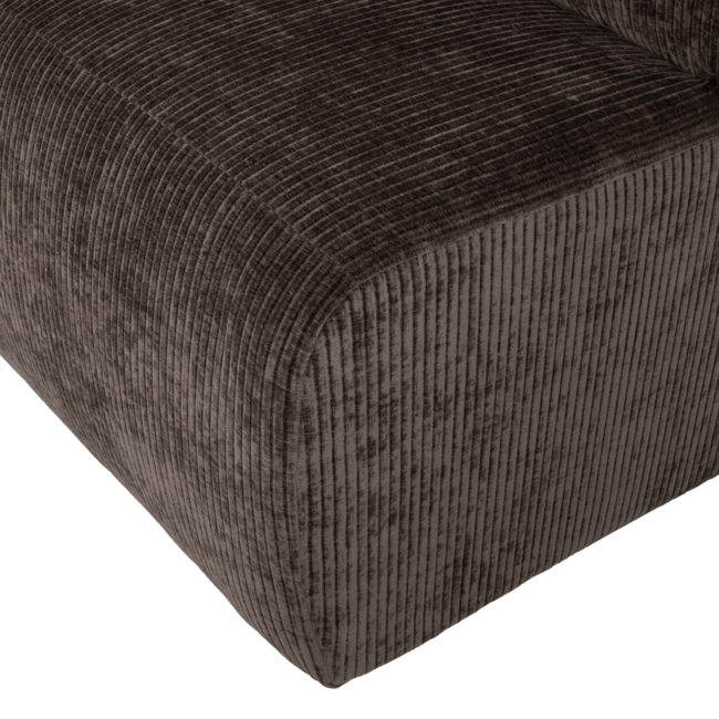 Woood Mojo Base Eetbank 84 Cm Rugleuning Rib Bruin [FSC]