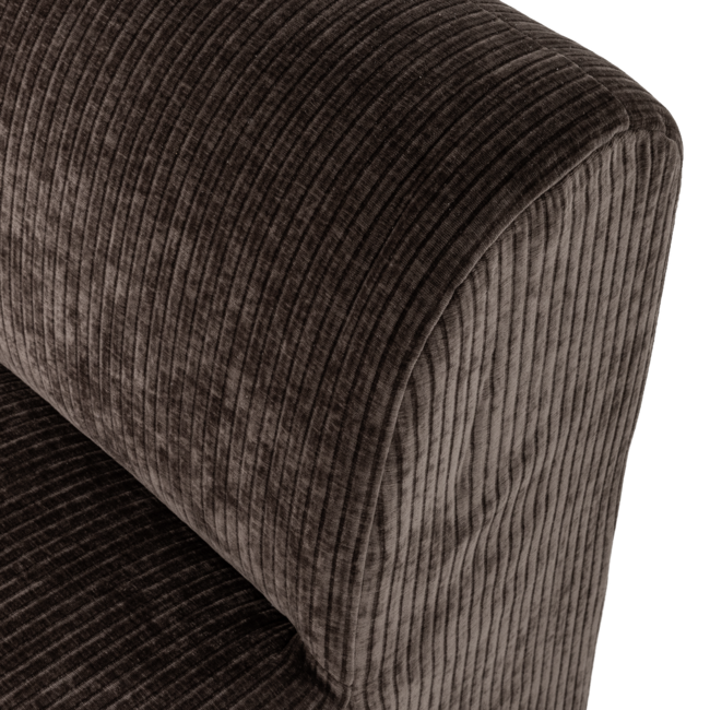 Woood Mojo Base Eetbank 84 Cm Rugleuning Rib Bruin [FSC]