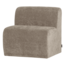 Woood Mojo Base Eetbank 84 Cm Rugleuning Rib Donkerzand [FSC]