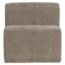 Woood Mojo Base Eetbank 84 Cm Rugleuning Rib Donkerzand [FSC]