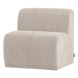 Woood Mojo Base Eetbank 84 Cm Rugleuning Rib Ecru [FSC]
