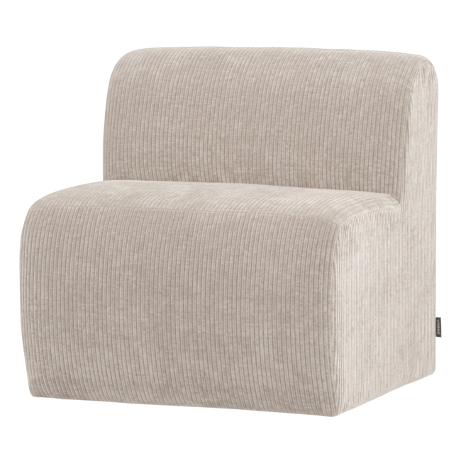 Woood Mojo Base Eetbank 84 Cm Rugleuning Rib Ecru [FSC]