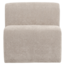 Woood Mojo Base Eetbank 84 Cm Rugleuning Rib Ecru [FSC]