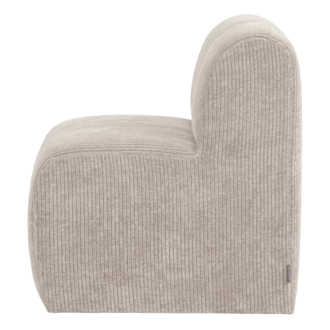 Woood Mojo Base Eetbank 84 Cm Rugleuning Rib Ecru [FSC]