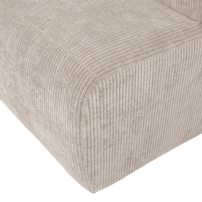 Woood Mojo Base Eetbank 84 Cm Rugleuning Rib Ecru [FSC]