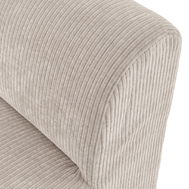 Woood Mojo Base Eetbank 84 Cm Rugleuning Rib Ecru [FSC]