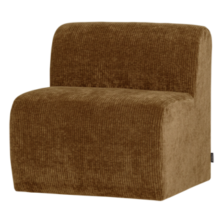 Woood Mojo Base Eetbank 84 Cm Rugleuning Rib Honinggeel [FSC]