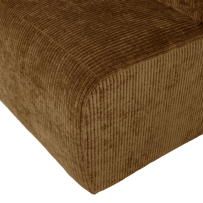 Woood Mojo Base Eetbank 84 Cm Rugleuning Rib Honinggeel [FSC]