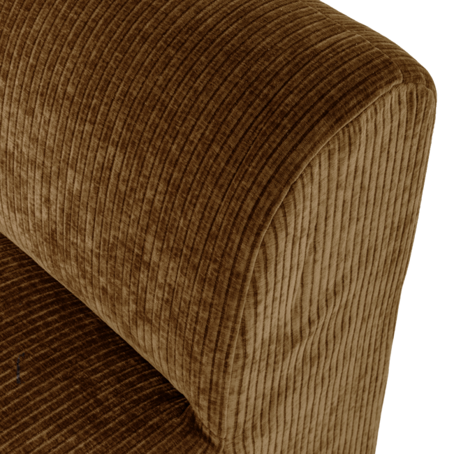 Woood Mojo Base Eetbank 84 Cm Rugleuning Rib Honinggeel [FSC]