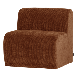 Woood Mojo Base Eetbank 84 Cm Rugleuning Rib Roestbruin [FSC]