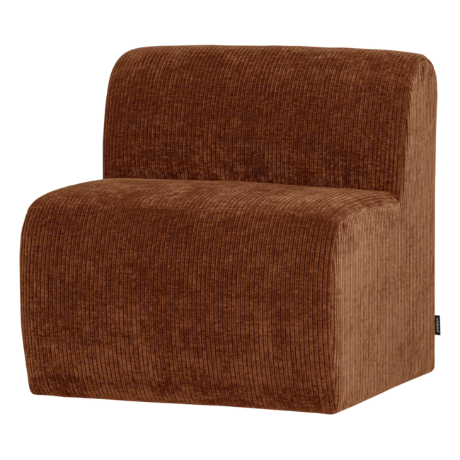 Woood Mojo Base Eetbank 84 Cm Rugleuning Rib Roestbruin [FSC]