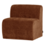 Woood Mojo Base Eetbank 84 Cm Rugleuning Rib Roestbruin [FSC]