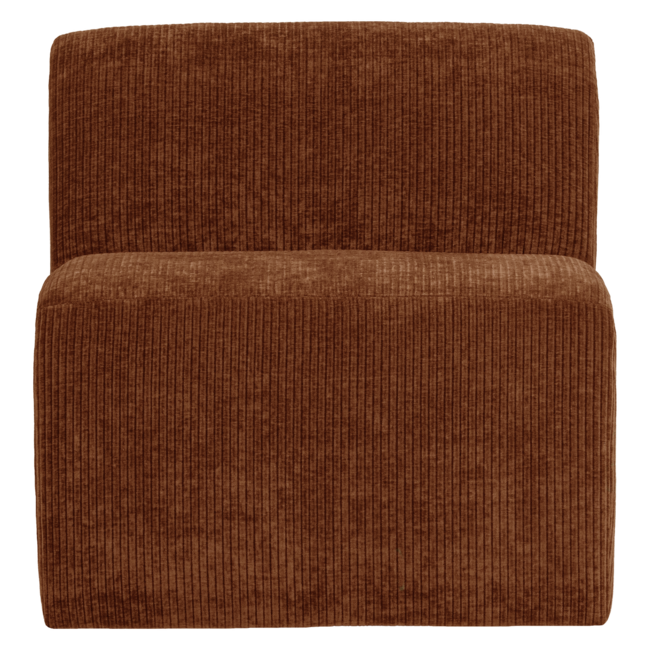Woood Mojo Base Eetbank 84 Cm Rugleuning Rib Roestbruin [FSC]