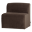 Woood Mojo Base Eetbank 84 Cm Rugleuning Velvet Bruin [FSC]
