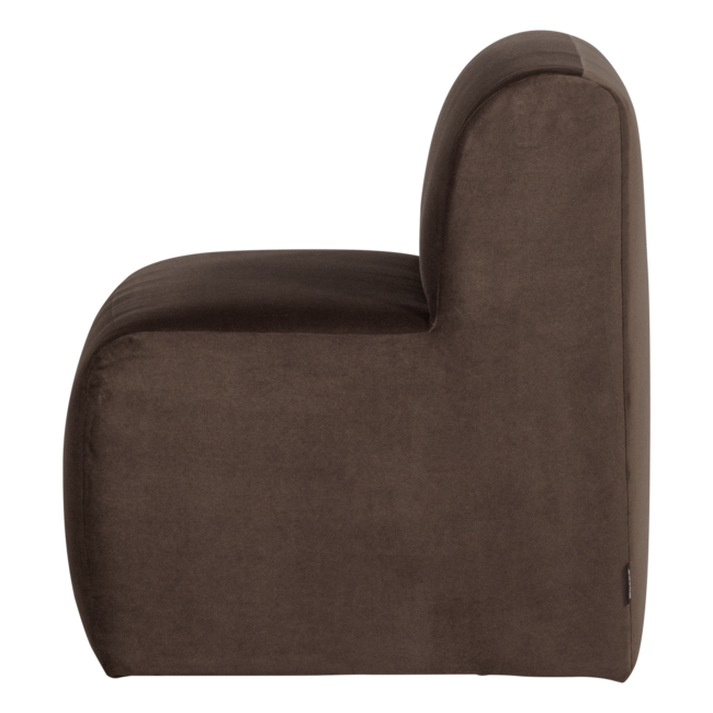Woood Mojo Base Eetbank 84 Cm Rugleuning Velvet Bruin [FSC]
