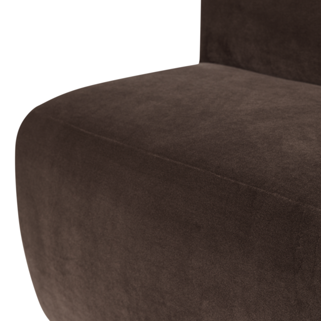 Woood Mojo Base Eetbank 84 Cm Rugleuning Velvet Bruin [FSC]