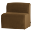 Woood Mojo Base Eetbank 84 Cm Rugleuning Velvet Honinggeel [FSC]