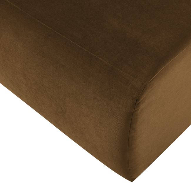 Woood Mojo Base Eetbank 84 Cm Rugleuning Velvet Honinggeel [FSC]