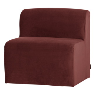 Woood Mojo Base Eetbank 84 Cm Rugleuning Velvet Kastanjebruin[Fsc]