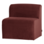 Woood Mojo Base Eetbank 84 Cm Rugleuning Velvet Kastanjebruin[Fsc]