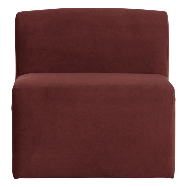 Woood Mojo Base Eetbank 84 Cm Rugleuning Velvet Kastanjebruin[Fsc]