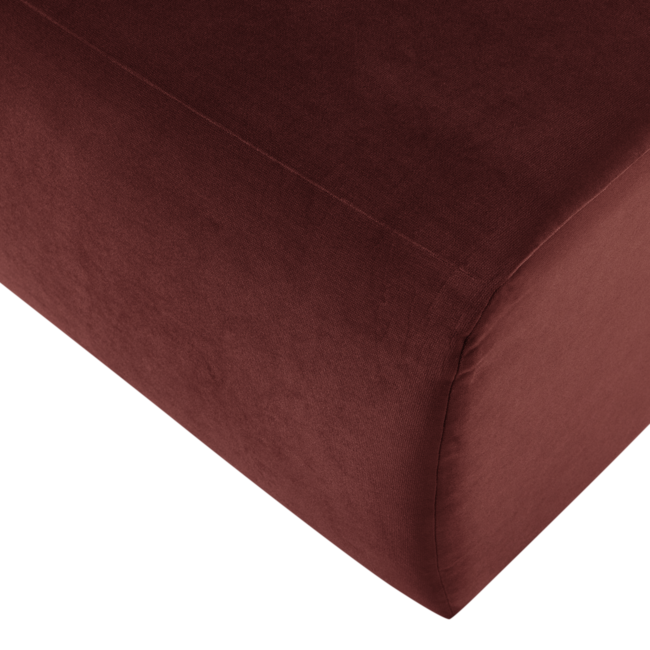 Woood Mojo Base Eetbank 84 Cm Rugleuning Velvet Kastanjebruin[Fsc]