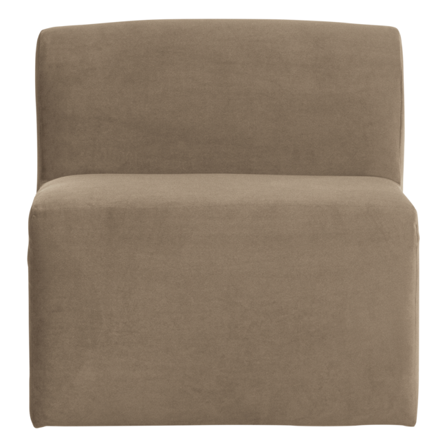 Woood Mojo Base Eetbank 84 Cm Rugleuning Velvet Khaki [FSC]