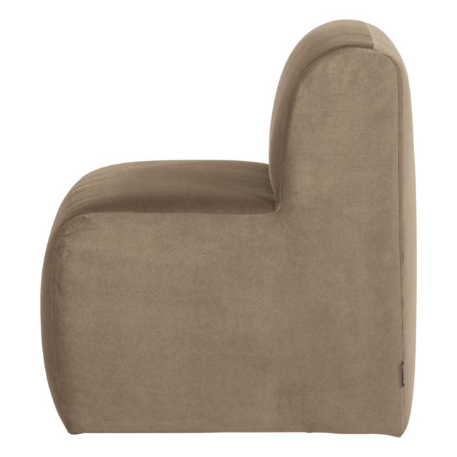 Woood Mojo Base Eetbank 84 Cm Rugleuning Velvet Khaki [FSC]