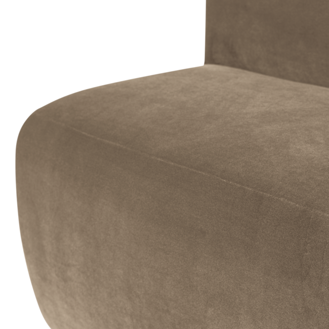 Woood Mojo Base Eetbank 84 Cm Rugleuning Velvet Khaki [FSC]