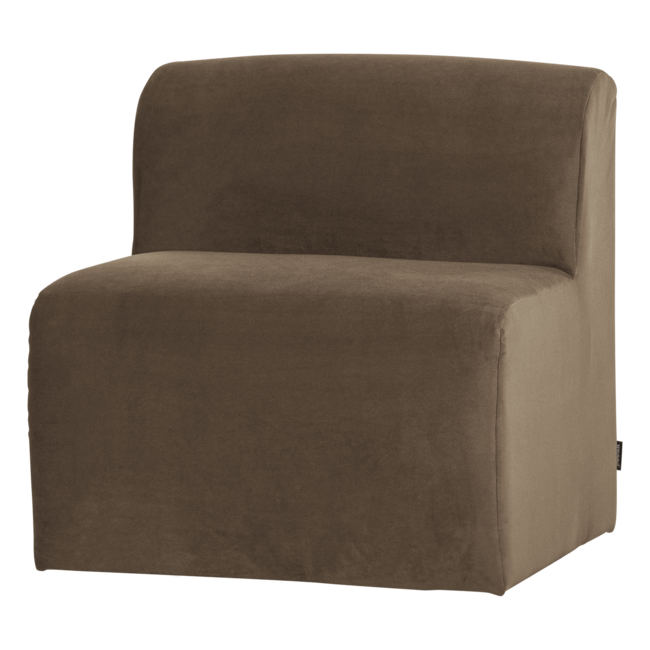 Woood Mojo Base Eetbank 84 Cm Rugleuning Velvet Taupe [FSC]