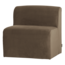Woood Mojo Base Eetbank 84 Cm Rugleuning Velvet Taupe [FSC]