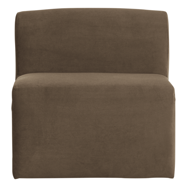 Woood Mojo Base Eetbank 84 Cm Rugleuning Velvet Taupe [FSC]