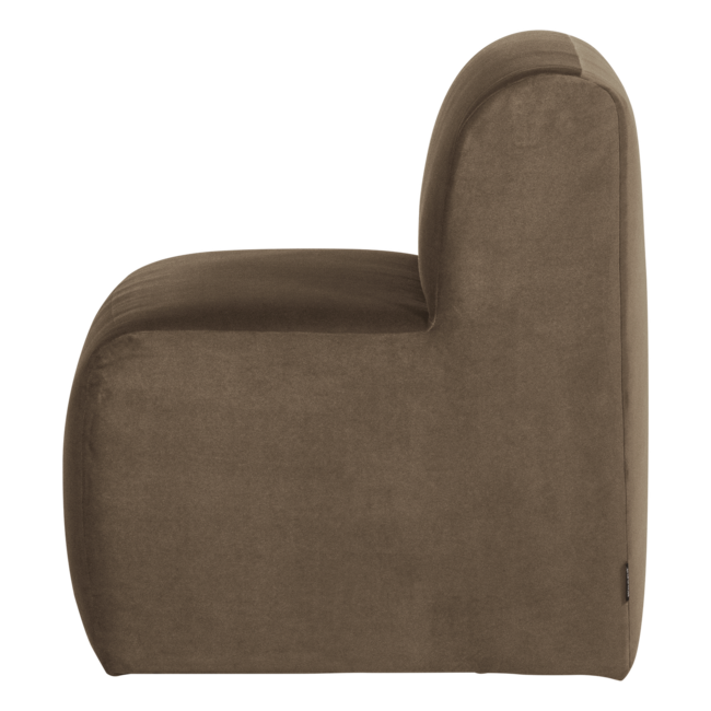 Woood Mojo Base Eetbank 84 Cm Rugleuning Velvet Taupe [FSC]