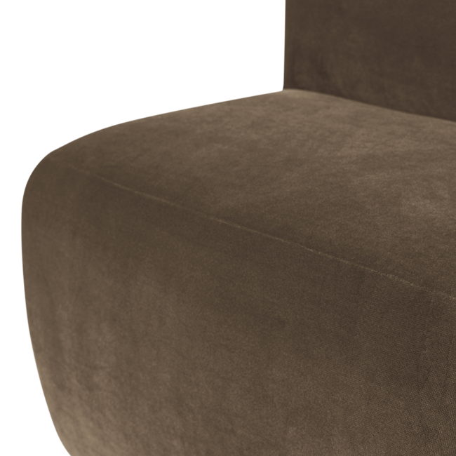 Woood Mojo Base Eetbank 84 Cm Rugleuning Velvet Taupe [FSC]