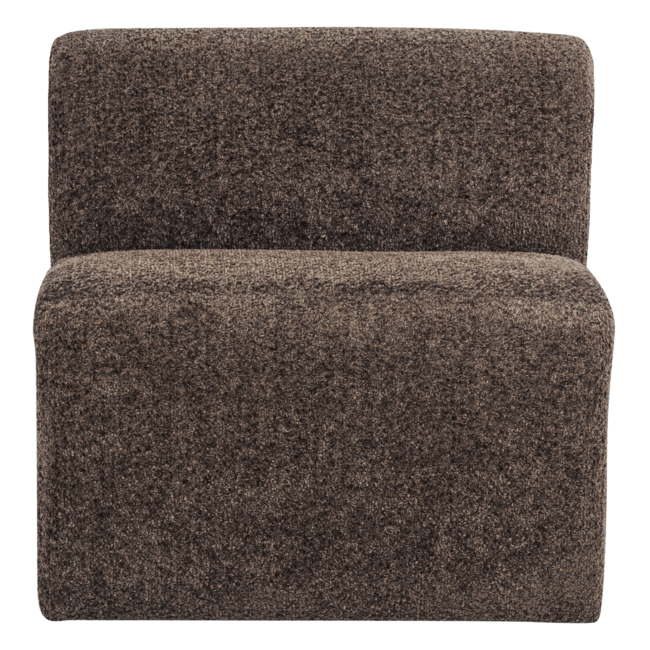 Woood Mojo Base Eetbank 84 Cm Rugleuning Wollig Bruin [FSC]