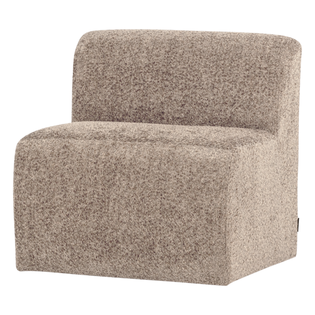 Woood Mojo Base Eetbank 84 Cm Rugleuning Wollig Donkerzand [FSC]