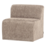 Woood Mojo Base Eetbank 84 Cm Rugleuning Wollig Donkerzand [FSC]