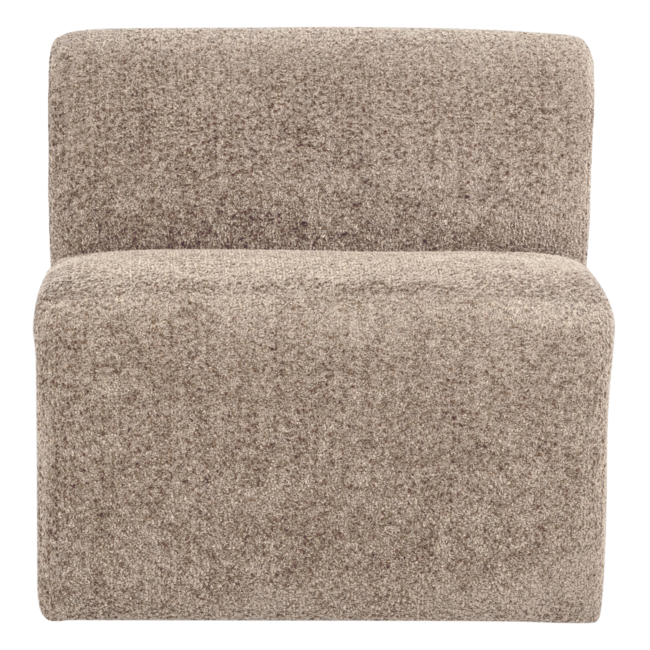 Woood Mojo Base Eetbank 84 Cm Rugleuning Wollig Donkerzand [FSC]