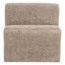 Woood Mojo Base Eetbank 84 Cm Rugleuning Wollig Donkerzand [FSC]