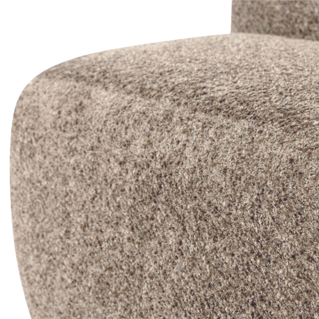 Woood Mojo Base Eetbank 84 Cm Rugleuning Wollig Donkerzand [FSC]