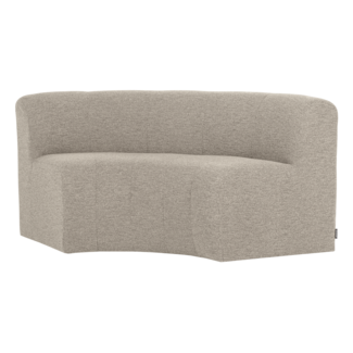 Woood Mojo Base Eetbank Halfronde Hoek Rug Boucle Beige [FSC]