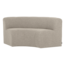 Woood Mojo Base Eetbank Halfronde Hoek Rug Boucle Beige [FSC]