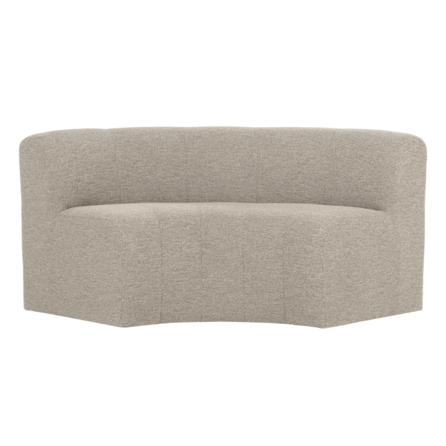Woood Mojo Base Eetbank Halfronde Hoek Rug Boucle Beige [FSC]