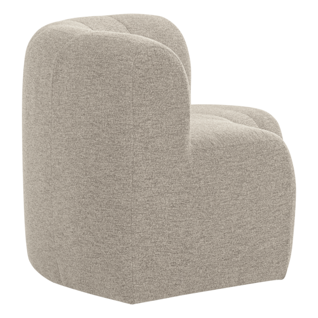 Woood Mojo Base Eetbank Halfronde Hoek Rug Boucle Beige [FSC]