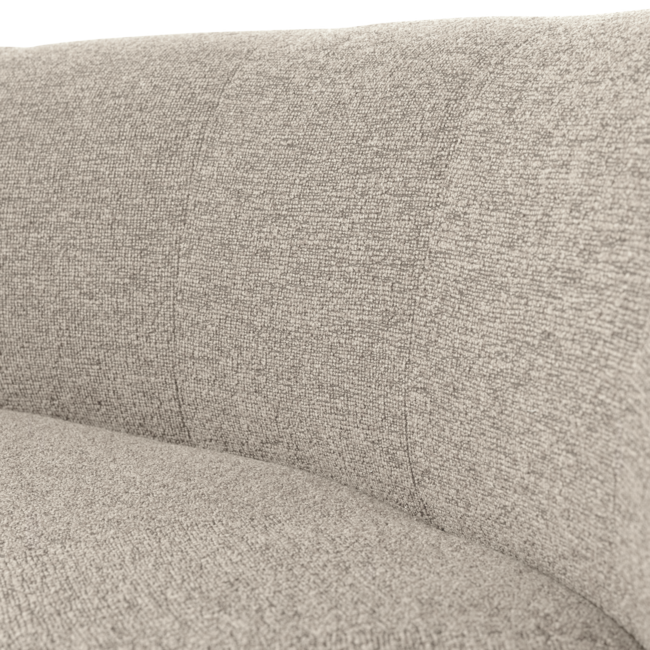 Woood Mojo Base Eetbank Halfronde Hoek Rug Boucle Beige [FSC]