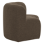 Woood Mojo Base Eetbank Halfronde Hoek Rug Boucle Bruin [FSC]