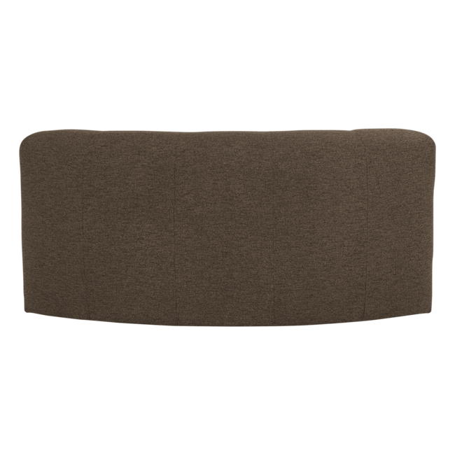 Woood Mojo Base Eetbank Halfronde Hoek Rug Boucle Bruin [FSC]